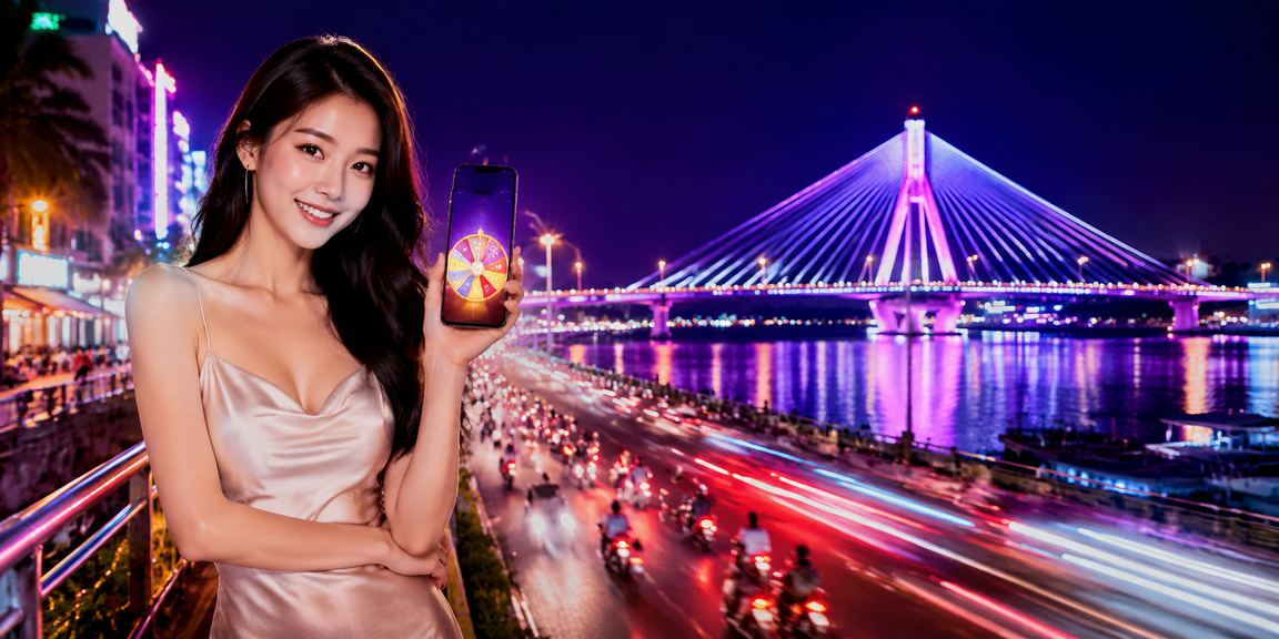 Người dùng Cần Thơ chơi game may mắn với hiệu ứng neon trên điện thoại
